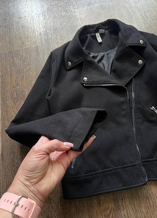 Стильная куртка пальто косуха h&amp;m 7