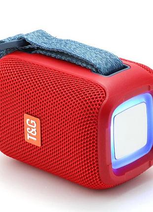 Bluetooth-колонка с rgb подсветкой, speakerphone, радио, red