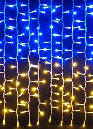 Штора led.8м.2м, (12ліній) жовто- синій