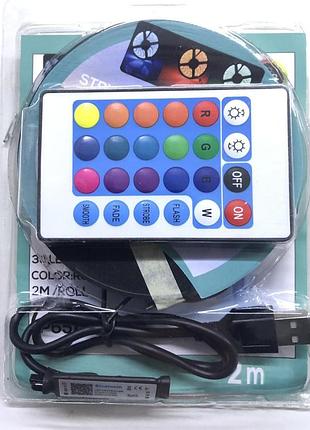 Светодиодная лента rgb м для фоновой подсветки телевизора usb, v, bluetooth (100 шт/ящи)