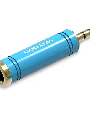Аудіо перехідник vention. male to. female audio adapter blue aluminum alloy type ( ) ( )