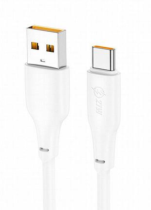 Дата кабель hoco x93 force usb to type-c 27w (1m) white