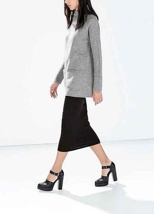 Юбка миди женская р.s (укр.42/44) черная 3859818800 тм zara