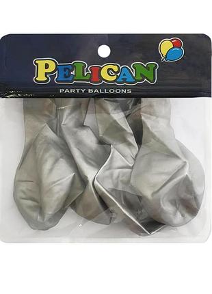Латексні кульки "( ) хром срібло, pelican 5шт