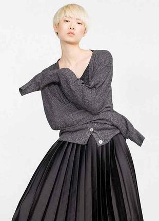 Пуловер женский р.m (укр.44-46) серый 1822102818 тм zara