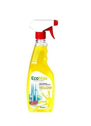 Засіб мийний для скла та дзеркал 500мл (тригер) yellow тм ecomax
