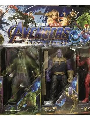 Набір героїв месники avengers 4 шт 8893 3 різновиди
