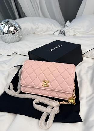 Сумка женская mini flap bag pink
