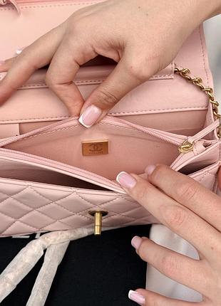 Сумка женская mini flap bag pink 5