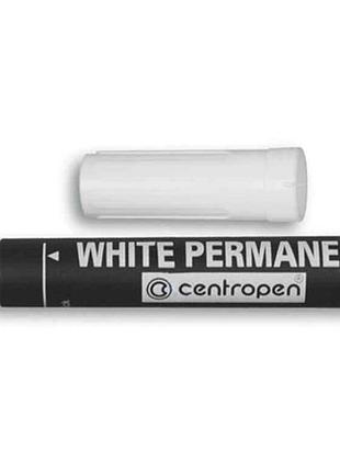 Маркер белый перманентный 2.5мм на любой поверхности 8586 тм centropen