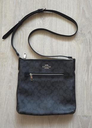 Coach womens rowan file bag in signature canvas