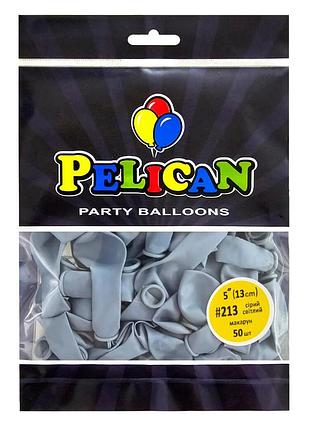Латексні кульки "( ) макарун сірий світлий, pelican 50шт