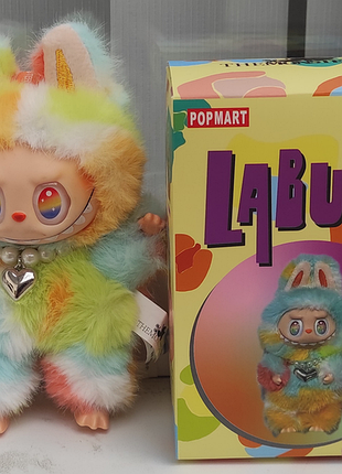 Labubu радужный 5 серия - мягкая игрушка-сюрприз с брелком монстр лабубу 15 см