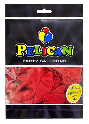 Латексні кульки "( ) пастель червоний, pelican 50шт