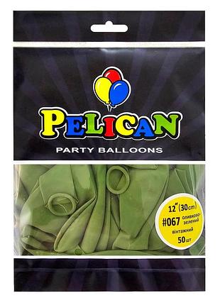 Латексні кульки "( ) вінтажний оливково- зелений, pelican 50шт