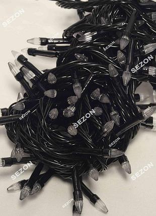 Конус led, синий (черный провод) 2