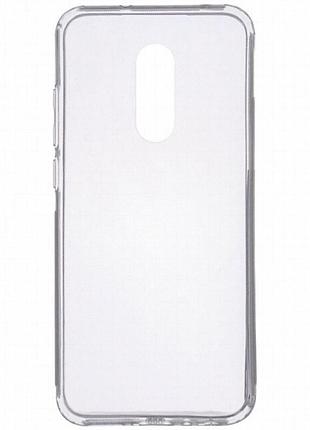 Tpu чехол epic transparent 1,5mm для xiaomi redmi 5 plus / redmi note 5 (single camera) бесцветный (прозрачный)