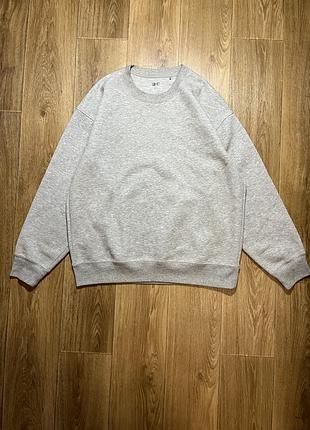 Світшот uniqlo :c сірий, розмір l