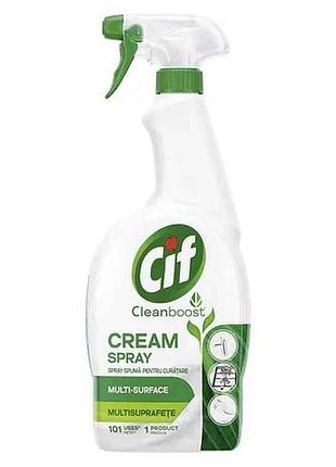 Крем для чищення поверхонь 700мл cleanboost cream spray тм cif