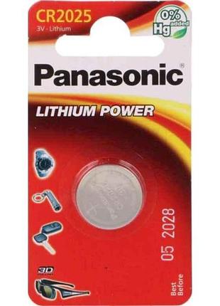 Батарейка літієва cr2025 lithium 1шт (блістер) тм panasonic