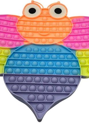 Большая антистресс-игрушка pop it пчела, 35х37 см