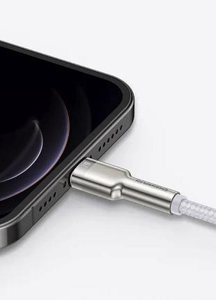 Кабель baseus cafule series metal data cable usb to ip. white ( ) 10