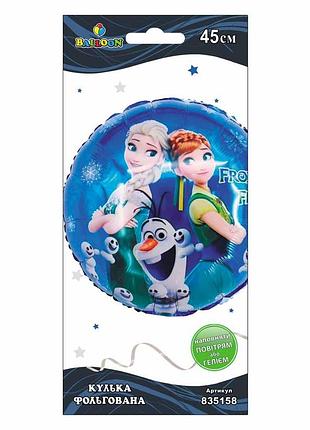 Кулька фольг. холодное сердце frozen fever, 45см (1шт)