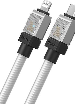 Кабель baseus coolplay series fast charging cable type-c to ip white ( ) 5