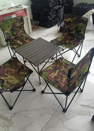 Стіл +4 стільця folding table and chair 70-50 (4)