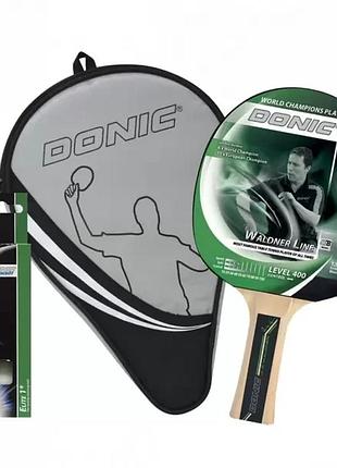 Набір ракетки для настільного тенісу donic waldner 400 gift set original