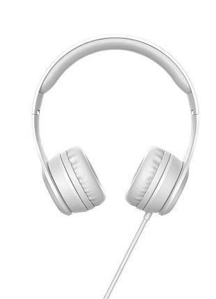 Навушники дротові hoco graceful charm wire control headphones (. ) gray ( )