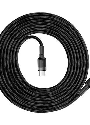 Кабель baseus cafule. flash charging usb cabletype-c-type-c ( gray+black ( ) 3