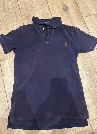 Поло для хлопчика polo синя, розмір m (10-12 років)