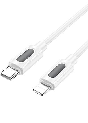Кабель borofone structure pd silicone charging data cable ip white ( )