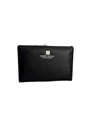 Кошелек женский м.wx6329-004 черный экокожа тм sp