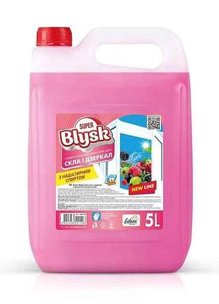 Засiб для миття скла та дзеркал 5л каністра лісова ягода (hdpe) тм super blysk