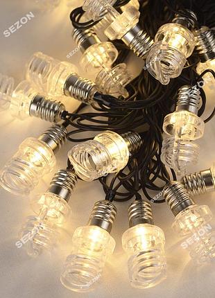 Лампочка- спіраль led 7м, білий теплий
