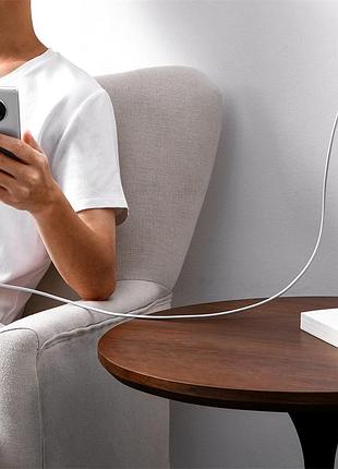 Кабель baseus superior series fast charging data cable usb to type-c. moon white (p ) 9