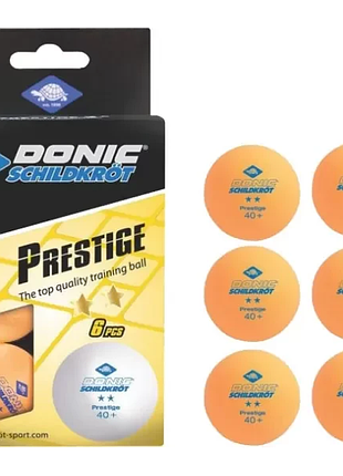 М'ячики для настільного тенісу 6 штук donic avantgarde 2* 40+