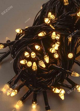 Конус led черный провод, белый теплый ( )