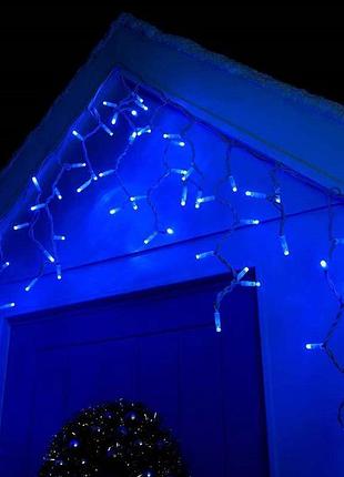 Ул. защита led 5м,6м, белый каучук.3мм, синий+flash