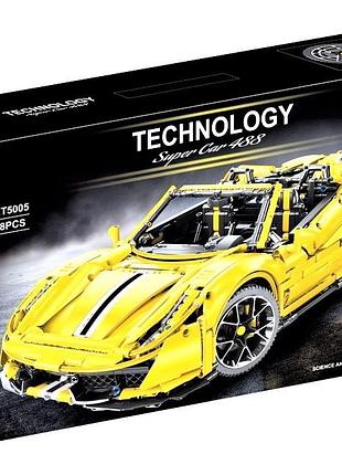 Машинка technic gte 488 супер гоночный автомобиль t5005к t5005а 3608