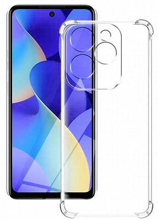 Tpu чехол getman ease logo усиленные углы full camera для infinix hot 40 бесцветный (прозрачный)