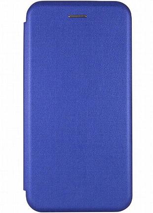 Кожаный чехол-книжка classy для xiaomi redmi 8 синий