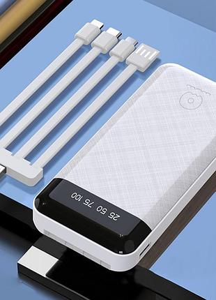 Умб power bank wuw. (with cable lightning+micro+type-c+usb) 5