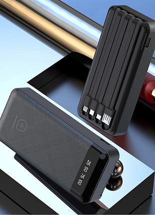 Умб power bank wuw. (with cable lightning+micro+type-c+usb) 6