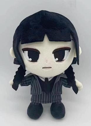 М'яка іграшка плюшева венздэй лялька венздей аддамс addams family wednesday 26 см