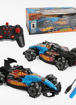 Трюкова гоночна машина всюдихід на радіокеруванні hot wheel / ефект диму, парогенератор / 35см