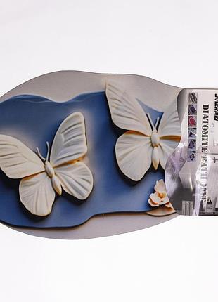 Килимок для ванної кімнати з 3d-ефектом hover bloom 58*38 см діатомітовий синій hp-42-36 6