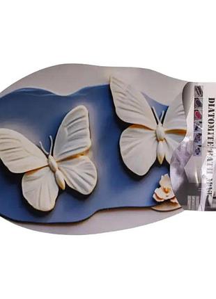 Килимок для ванної кімнати з 3d-ефектом hover bloom 58*38 см діатомітовий синій hp-42-36 7